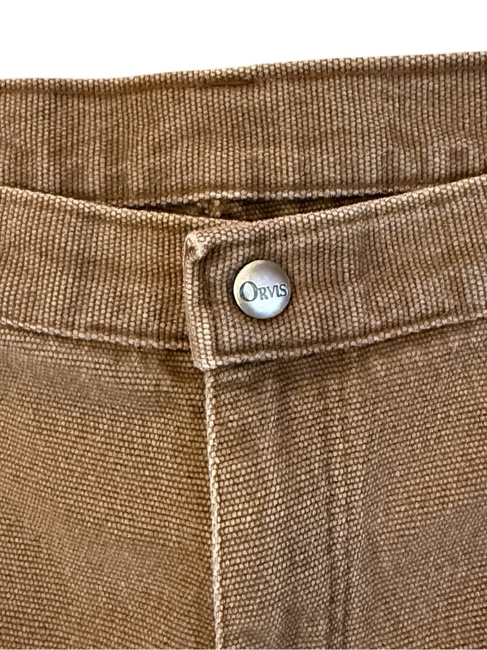Vintage 90s Orvis Stand Up Canvas Field Shorts USA Made 40 Brown Duck Workwear - Picture 4 of 14